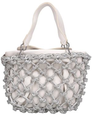 THEMOIRÈ Tassen ,Grijs ,Leer Kobo Knots Bag - Metallic