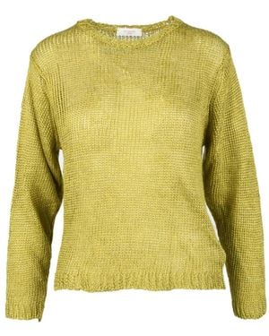 Slowear Leinenstricktop - Grün