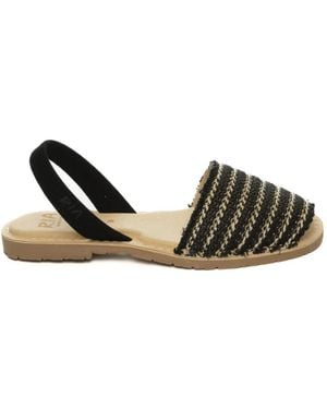 Ria Menorca Flat Sandals - Nero