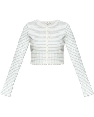 LoveShackFancy Truien & Vesten ,Wit ,Cardigan 'Media'