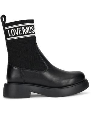 Love Moschino Chelsea Boots - Black