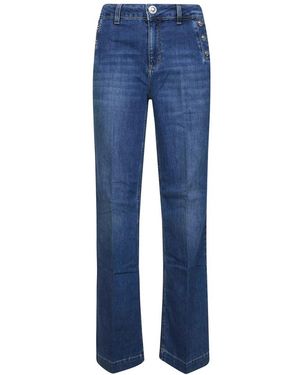 Liu Jo Jeans ,Blauw ,Katoen Flared Jeans