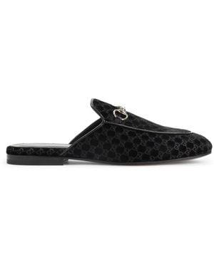 Gucci Logo Mules - Black
