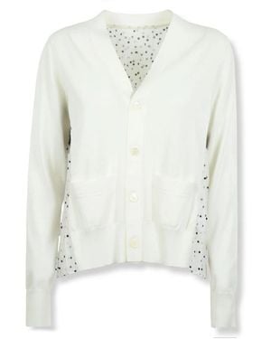 Sacai Cardigans - Blanco