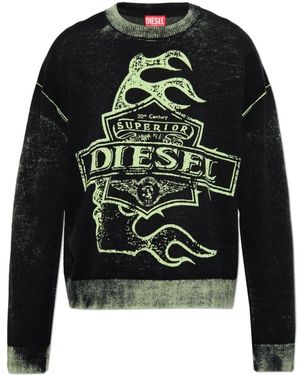 DIESEL Round-Neck Knitwear - Verde