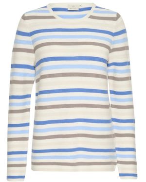 Kaffe Round-Neck Knitwear - Azul