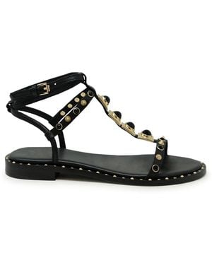 Ash Flat Sandals - Black