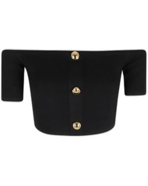 Elisabetta Franchi Strickoberteil - Schwarz