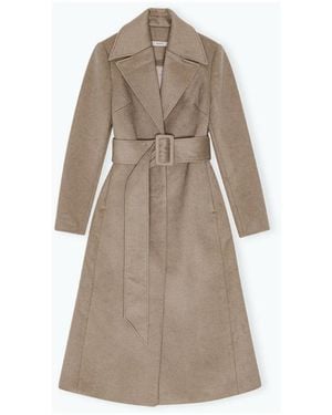 REMAIN Birger Christensen Belted Coats - Neutro
