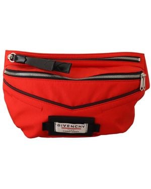 Givenchy Rote, große Downtown-Gürteltasche aus Polyamid