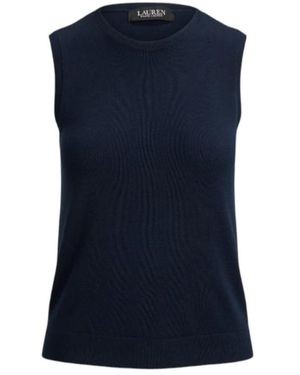 Ralph Lauren Lauren Rundhals-Strickpullover - Blau