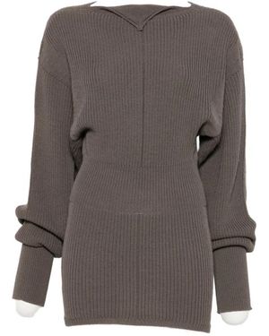 Rick Owens Round-Neck Knitwear - Gris