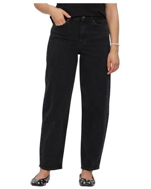 SELECTED Jeans ,Zwart ,Katoen Slwbarrel Bea-Kori Hw Jeans
