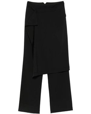 LE SULLY STUDIO Stoffhose Mit Lagen-Detail - Schwarz