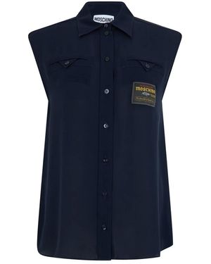 Moschino Sleeveless Tops - Bleu