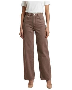 ONLY Wide Jeans - Marrón