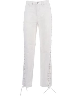 ROTATE BIRGER CHRISTENSEN Jeans Allacciati - Wit