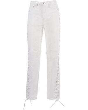 ROTATE BIRGER CHRISTENSEN Straight Fit Jeans - White