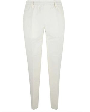 Burberry Elegante, Schmal Geschnittene Hose - Weiß