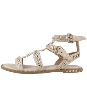 Exe' Flat Sandals - Metálico