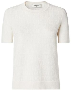 Fendi Round-Neck Knitwear - Wit