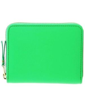 Comme des Garçons Come il portafoglio portcarte in pelle con zip pelle - Verde