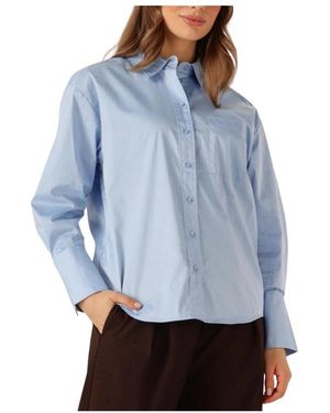 co'couture Lichtblauwe Poppy Cuff Blouse