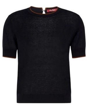 Max Mara Round-Neck Knitwear - Negro