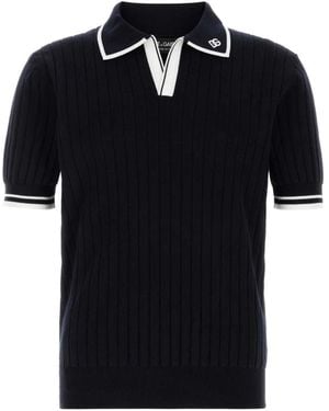 Dolce & Gabbana Polo Shirts - Black