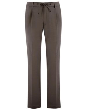 BERWICK 1707 Straight Trousers - Grey