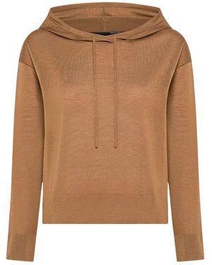 Rrd Hoodies & Sweatvesten ,Wol Maglia Con Cappuccio - Bruin
