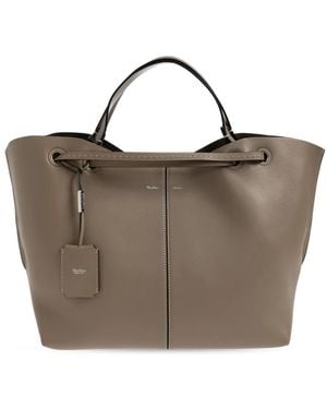 Max Mara Tassen ,Bruin ,Leer Eddoubles Bag
