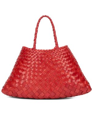 Dragon Diffusion Tassen ,Rood ,Leer Santa Croce Tote