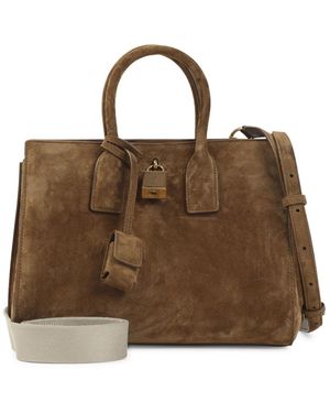 Saint Laurent Tassen ,Bruin ,Leer Sac De Jour Handtas