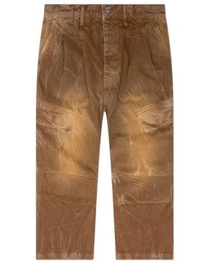 NAHMIAS Denim Oversized Cargos - Braun