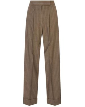 Max Mara Wide Pants - Natural