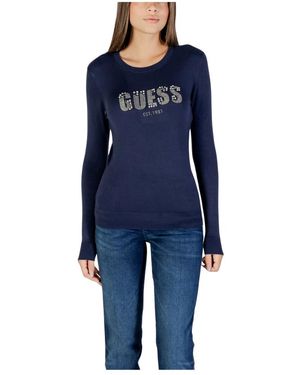 Guess Truien & Vesten ,Blauw ,Reyna Logo Sweater
