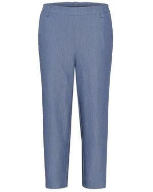 Kaffe Straight Trousers - Blue
