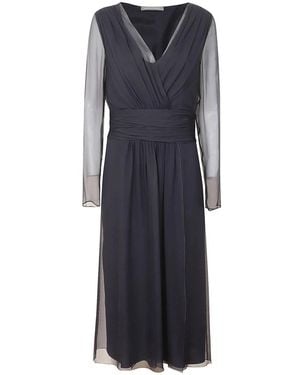 Alberta Ferretti Midi Dresses - Blue