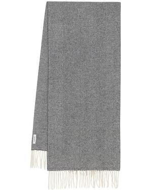 Lanvin Herringbone-Schal - Grau