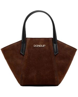 Dondup Tassen ,Bruin ,Leer Split Leather Mini Bag