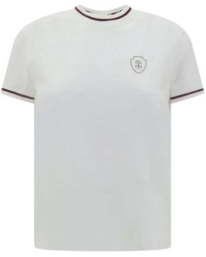 Tシャツ・カットソー BRUNELLO CUCINELLI Woman T-Shirt Violet M0T81HA800 C9101 T-shirt with monili for Woman in Mandarin | Brunello Cucinelli