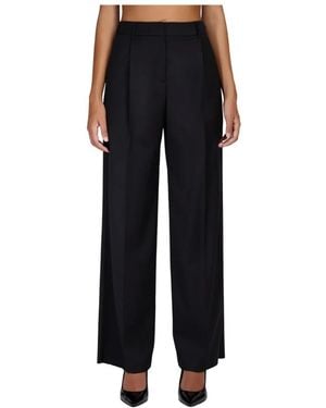 Doris S Wide Trousers - Black