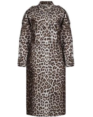 Zimmermann Leopard Anorak Jacke Mit Taschen - Schwarz