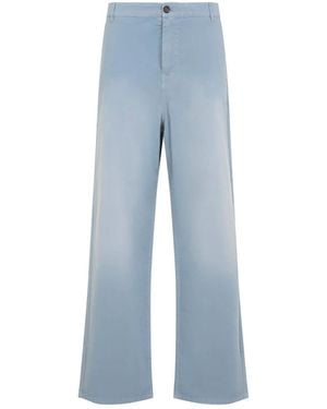 Miu Miu Broeken ,Blauw ,Katoen Wijde Broek