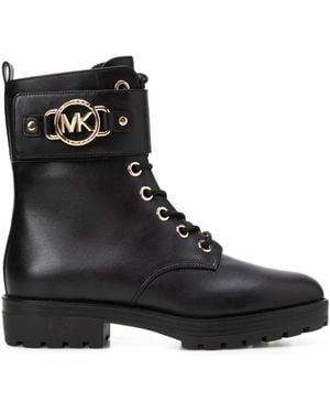 Michael Kors Lace-Up Boots - Black