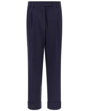 Alberto Biani Cropped Trousers - Bleu