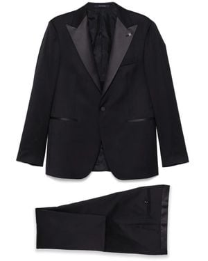 Tagliatore Single Breasted Suits - Black