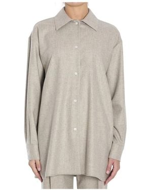 The Row Lange Grijze Shirt - Grijs