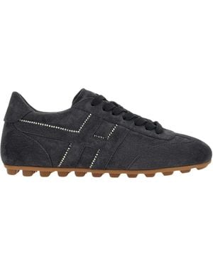 Hogan Schoenen ,Zwart ,Lage Sneakers - Blauw